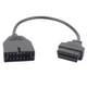 Переходник с OBD2 16pin мама на GM 12pin папа GM12 Daewoo Lanos Sens - изображение 5