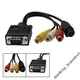 Кабель переходник VGA - 3 RCA, S-VIDEO, TV - изображение 1