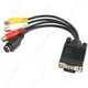 Кабель переходник VGA - 3 RCA, S-VIDEO, TV - изображение 2