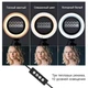 Кольцевая светодиодная LED лампа RING 39 см с штативом 2м Набор для блогера и визажиста 2 в 1 фото видео Селфи кольцо - изображение 7