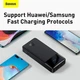 Портативная батарея Bank Baseus Bipow Digital Display 20000 mAh 20W 3A с быстрой зарядкой Power 2USB/1Type-C. QC Black - изображение 11