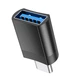 Перехідник адаптер Type-C на USB female adapter HOCO (4A, USB3.0 OTG). Black - зображення 2