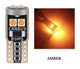 Лампочка автомобильная T10 6-SMD 3030 LED W5W - оранжевый - изображение 2