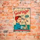 Деревянный Постер Welcome to garage А4 - изображение 1
