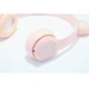 Беспроводные наушники с кошачьими ушками и лед подсветкой Cat Ear Y47 Led, Bluetooth наушники с микрофоном Розовые - изображение 7