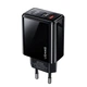 Швидке зарядне пристрій USAMS US-CC133 T40 QC3.0+PD 20W з цифровим дисплеєм - зображення 1