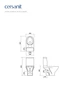 Компакт 675 Moduo Clean On 43 011 з кришкою дюропласт Slim soft-close Cersanit (CCKZ1014551894) - изображение 2