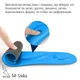 Устілки м'які на кожен день Comfort insoles 42.5-38р (27.5-24.5см), Sponge Foam синього кольору, H-13 №10 - зображення 3