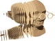 3D пазл-конструктор Cartonic 3D Puzzle Mahatma Махатма Ганді Картонний (CARTMGDH) - зображення 3
