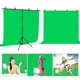 Фон хромакей со стойкой Puluz PU5205G Chroma key зелёный (200x200см) - изображение 1