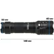 Ручний ліхтарик з фокусуванням 4 режими Bailong BL-8900-P50 (6810) Pro Black + Акумулятор - зображення 5
