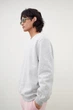 Свитшот оверсайз H&M М серый меланж 0685813037 - изображение 4
