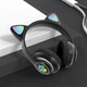 Беспроводные наушники с кошачьими ушками CAT STN-28 Bluetooth, Черный - изображение 3