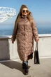 Зимняя куртка-пальто 602412 Капучино 62-64 - изображение 3