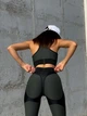 Спортивные Леггинсы FitRun Leggings Extra Sex Push-up "Green" XS зеленые - изображение 10