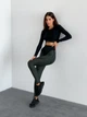Спортивные Леггинсы FitRun Leggings Extra Sex "Green" XXS зеленые - изображение 3