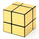 Зеркальный Кубик 2х2 Smart Cube Mirror Golden 2x2x2 | SC370 Головоломка золотой - изображение 1
