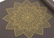 Йога мат Rishikesh Golden Mandala серый 183x60x0.45 см - изображение 2