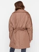 Куртка демисезонная удлиненная женская Trendyol TWOAW22MO0001 S Коричневая (8683043342744) - изображение 2