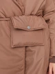 Куртка демисезонная удлиненная женская Trendyol TWOAW22MO0001 S Коричневая (8683043342744) - изображение 4