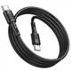 Кабель Hoco для X83 Type-C to Type-C Victory 60W Charging Data Cable (L=1M) Black - зображення 1
