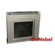 Каминокомплект IDaMebel Laguna серый из стеклянной панели (1245x1065x370) с камином Royal Goodfire 28 с обогревом и звуком, яркостью пламени и цветной подсветкой дров - изображение 2