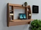 Стол компьютерный навесной из ЛДСП Comfy Home AirTable - I LB Zeus орех - изображение 2