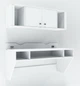 Стіл комп'ютерний навісний з ЛДСП Comfy Home AirTable - II Kit WT Zeus білий - зображення 1