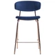 Стілець барний AMF Alphabet C gold/royal blue - зображення 3