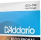 Струны для акустической гитары D'Addario EJ11 80/20 Bronze Regular Light (12-53) - изображение 4