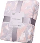 Плед Ardesto Flannel Флора Сірий із рожевим 160х200 см (ART0106PB) - зображення 1
