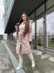 Жіноче зимове стьобане пальто з капюшоном K&ML 37 M ( 46) Бежевий ( пудра) ( 37 - 02) - зображення 4