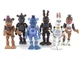 Экшн-фигурки из игры FNAF Пять ночей с Фредди Аниматроники Фростберг Морозный медведь 6 шт./комплект 14 см - изображение 1