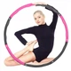 Массажный обруч Springos Hula Hoop 83 см серый/розовый FA0030 - изображение 5