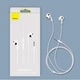 Навушники гарнітура Baseus Encok H17 Wired Earphone 3.5mm з мікрофоном NGCR020002 white - зображення 5