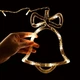 Гирлянда-фигурка НА БАТАРЕЙКАХ Колокольчик 18см LED DL белый теплый SZ-1865-02 - изображение 2