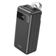 УМБ портативне зарядне Power Bank HOCO Electric J86B 60000mAh 22.5W 4USB, Lightning, Type-C, QC, 5A, чорне - зображення 1