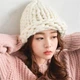 Шапка Хельсинки крупной вязки Белая, Унисекс WUKE One size - изображение 5