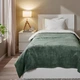 Покривало IKEA TRATTVIVA 150х250 см сіро-зелене (005.307.78) - изображение 3