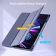 Силиконовый чехол обложка + Pencil Direct Charge + Pencil Holder BBM1 для iPad Pro 12.9" 2020 Серо-фиолетовый - изображение 3