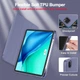 Силиконовый чехол обложка + Pencil Direct Charge + Pencil Holder BBM1 для iPad Pro 12.9" 2020 Серо-фиолетовый - изображение 5