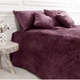 Покрывало ТЕП Velour (Велюр) 150х210 Бордо Ромб круглый - изображение 4