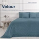 Покрывало ТЕП Velour (Велюр) 150х210 Синее Ромб круглый - изображение 1
