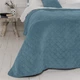 Покрывало ТЕП Velour (Велюр) 150х210 Синее Ромб круглый - изображение 5