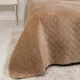 Покрывало ТЕП Velour (Велюр) 220х240 Золотой беж Ромб круглый - изображение 2