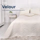 Покрывало ТЕП Velour (Велюр) 180х240 Молочное Ромб круглый - изображение 1