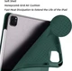 Силиконовый чехол обложка + Pencil Direct Charge + Pencil Holder BBM1 для iPad Pro 12.9" 2020 Темно-зеленый - изображение 6