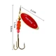 Блесна вертушка Aglia Long 3 Fish King 14 г 105 мм красно-желтый - изображение 2