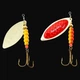Блесна вертушка Aglia Long 3 Fish King 14 г 105 мм красно-желтый - изображение 3