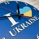 Часы настенные Я люблю Украину, часы с флагом, часы патриотические HWD (A0477) - изображение 2